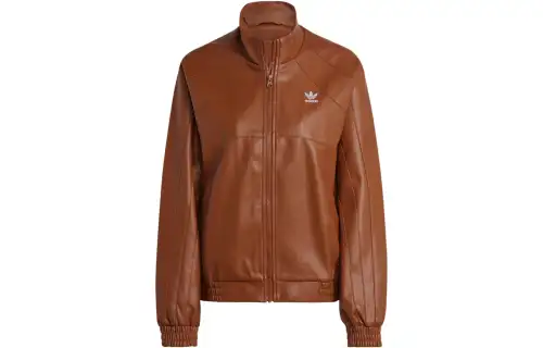 Adidas Originals Adicolor Trefoil Faux Leather Jacket