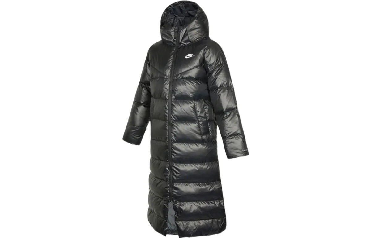 Nike Down Jackets Women's Black Hooded Thickened Other