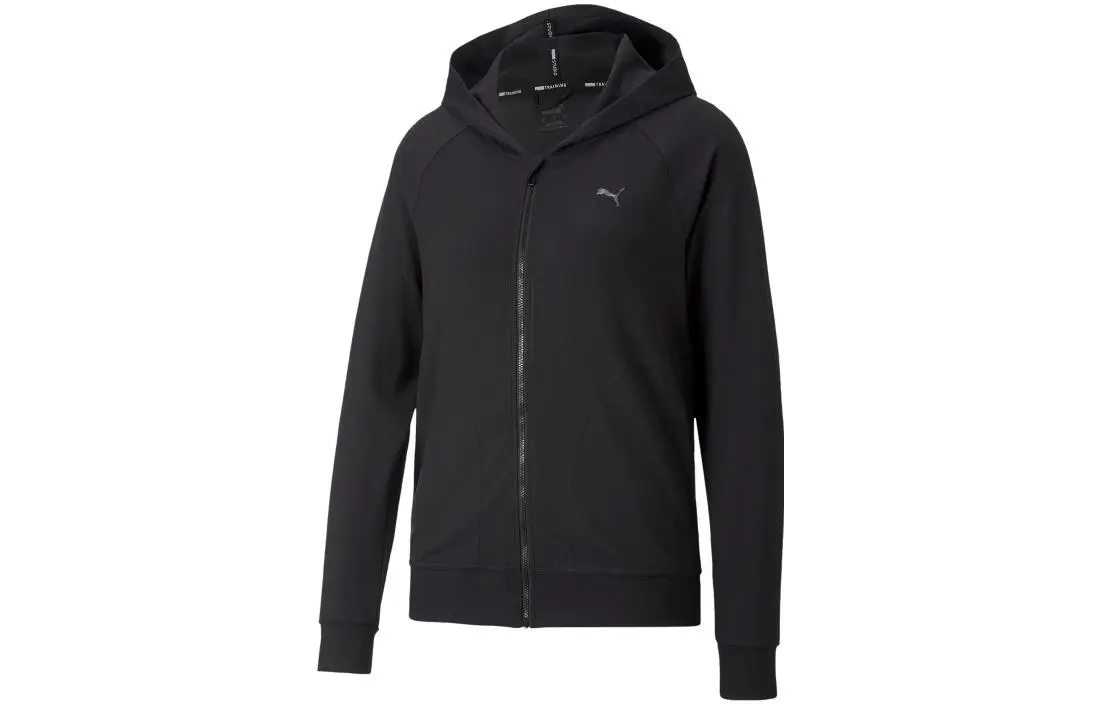 PUMA Jackets Women's Black Hooded Moderate Straight Fit