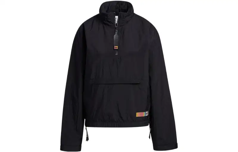 Adidas Originals Jackets Women's Black Stand Collar Moderate Other