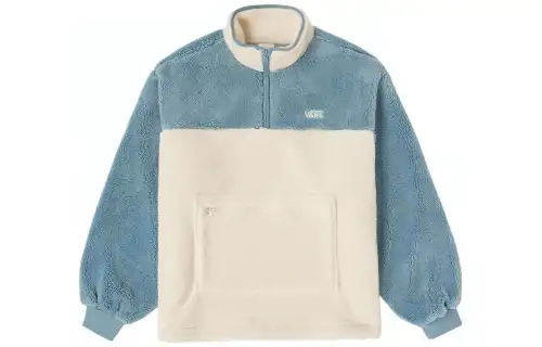 Vans Sweatshirts Women's Ecru Stand Collar Thickened Regular
