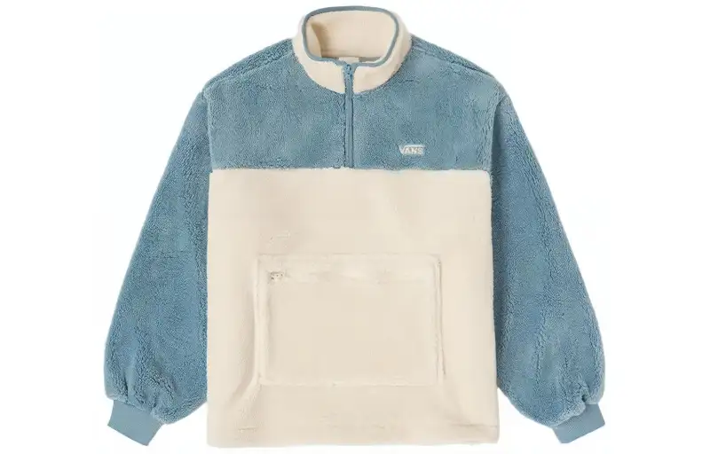 Vans Sweatshirts Women's Ecru Stand Collar Thickened Regular