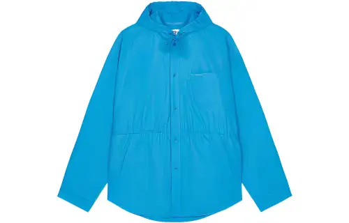 Balenciaga Jackets Women's Blue Hooded Moderate Other