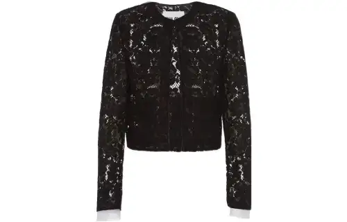 MIU MIU Jackets Women's Black Crew Neck Moderate Other