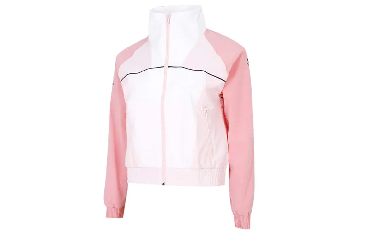 Under Armour Jackets Women's Pink Stand Collar Moderate Straight Fit