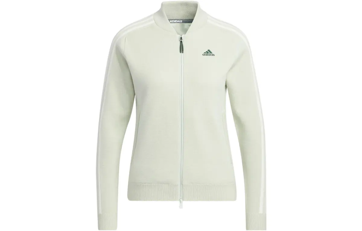 Adidas Jackets Women's Light Green Stand Collar Moderate Other