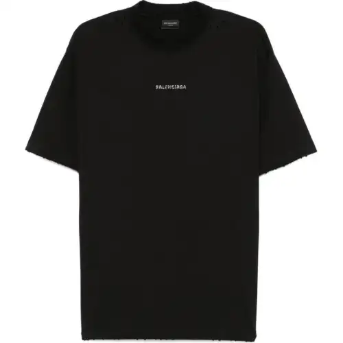 Balenciaga Rhinestone-logo T-shirt