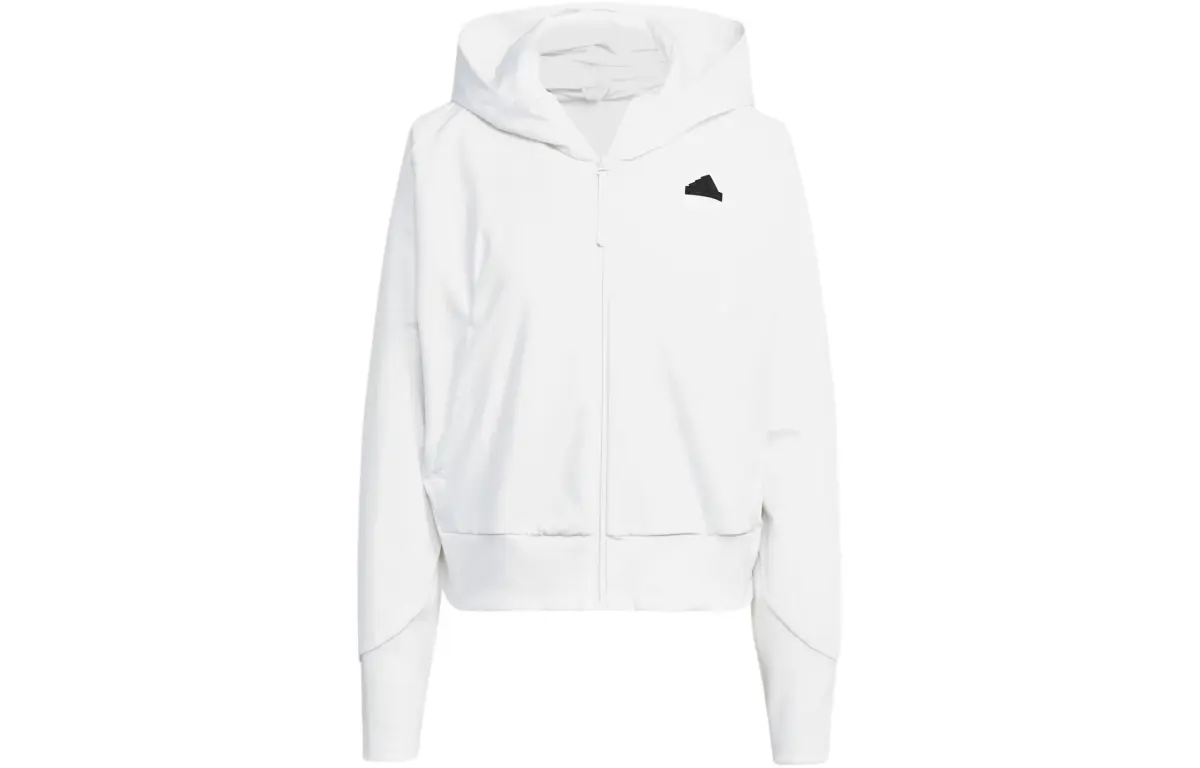 Adidas Z.N.E. Woven Full Zip Hoodie Jackets & Coats Women's White