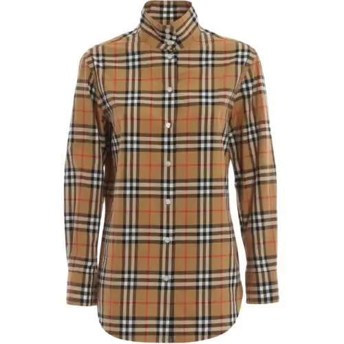 Burberry Shirts Women's Beige Crew Neck Moderate Other