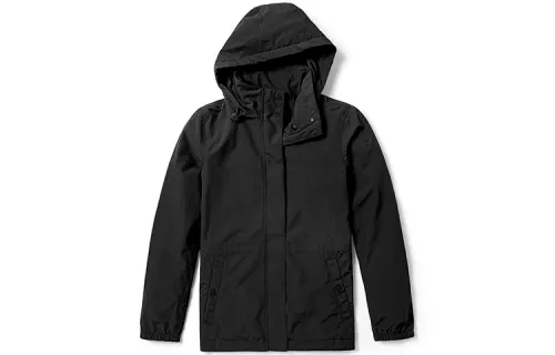 Timberland Jackets Women's Black Hooded Moderate Straight Fit