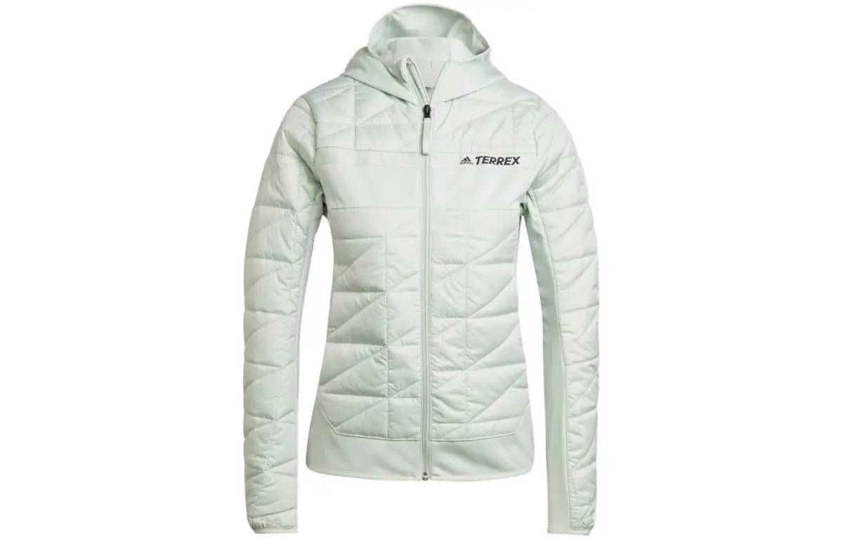 Adidas Jackets Women's Linen Green Hooded Moderate Other
