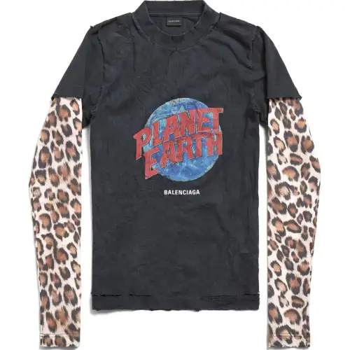 Balenciaga Layered Graphic Printed T-Shirt