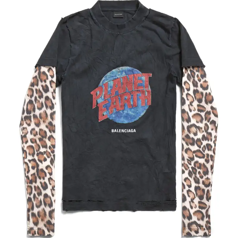 Balenciaga Layered Graphic Printed T-Shirt