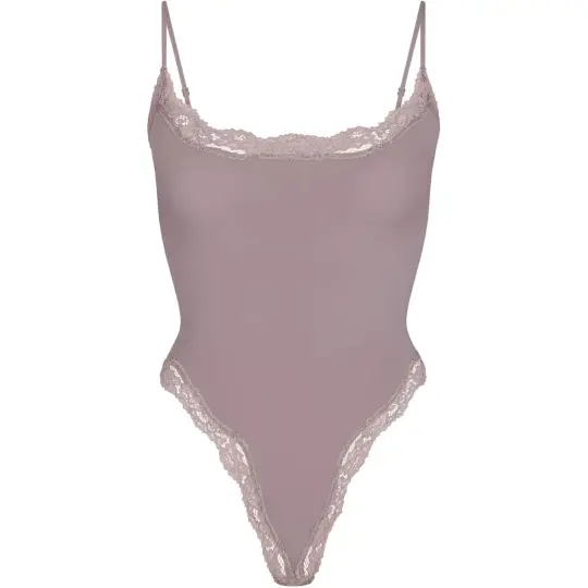 Skims Bodysuits Women's Zinc/Zinc Crew Neck