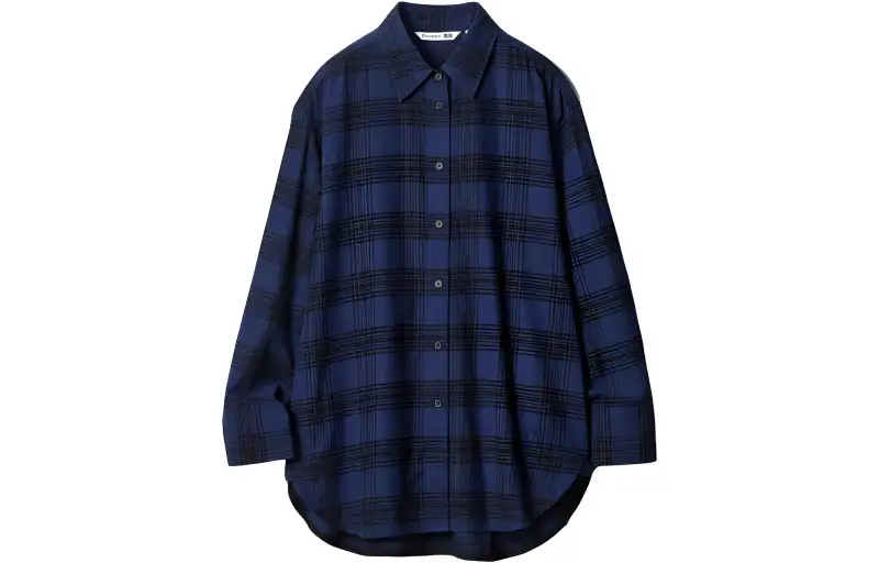 UNIQLO x JW Anderson Uniqlo Jw Anderson Co Branded Series Shirt Women's Navy Blue