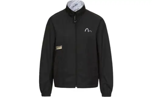EVISU Jackets Women's Black Stand Collar Moderate Reversible