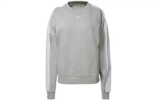 Reebok Sweatshirts Women's Gray Crew Neck Moderate Regular