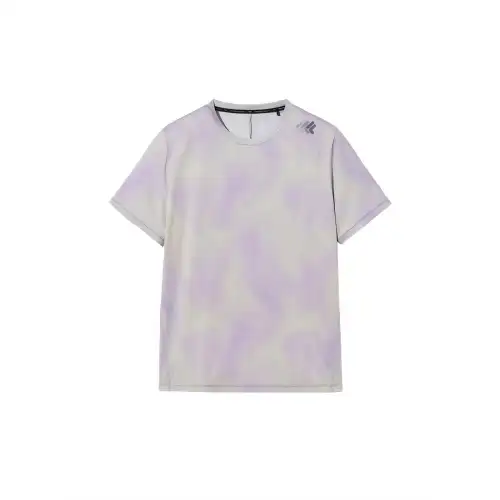 FILA T Shirts Men's Lavender Crew Neck Moderate Straight Fit