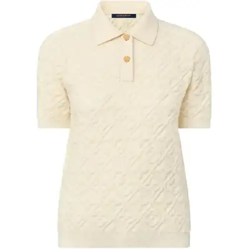 Lv Monogram Toweling Polo Top