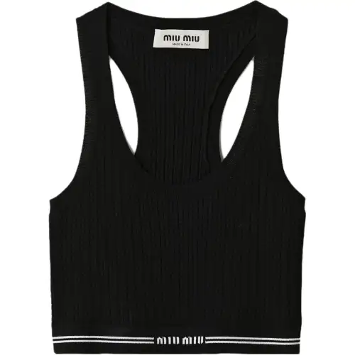 【Previous Season】logo-underband sleeveless crop top