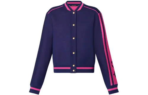 LOUIS VUITTON Block Knit Bomber Jacket