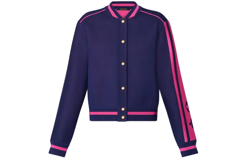 LOUIS VUITTON Block Knit Bomber Jacket