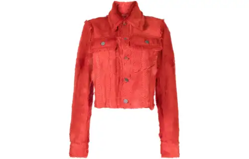 Bottega Veneta Jackets Women's Red Lapel Moderate Other