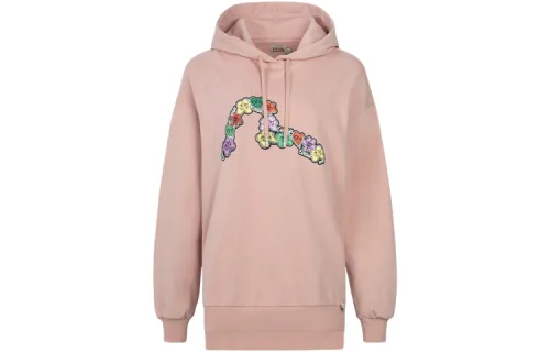 EVISU Sweatshirts Women's Dark Pink Hooded Moderate Regular