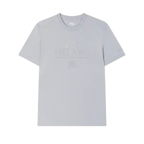 FILA MILANO T Shirt Men's Dark Gray Purple