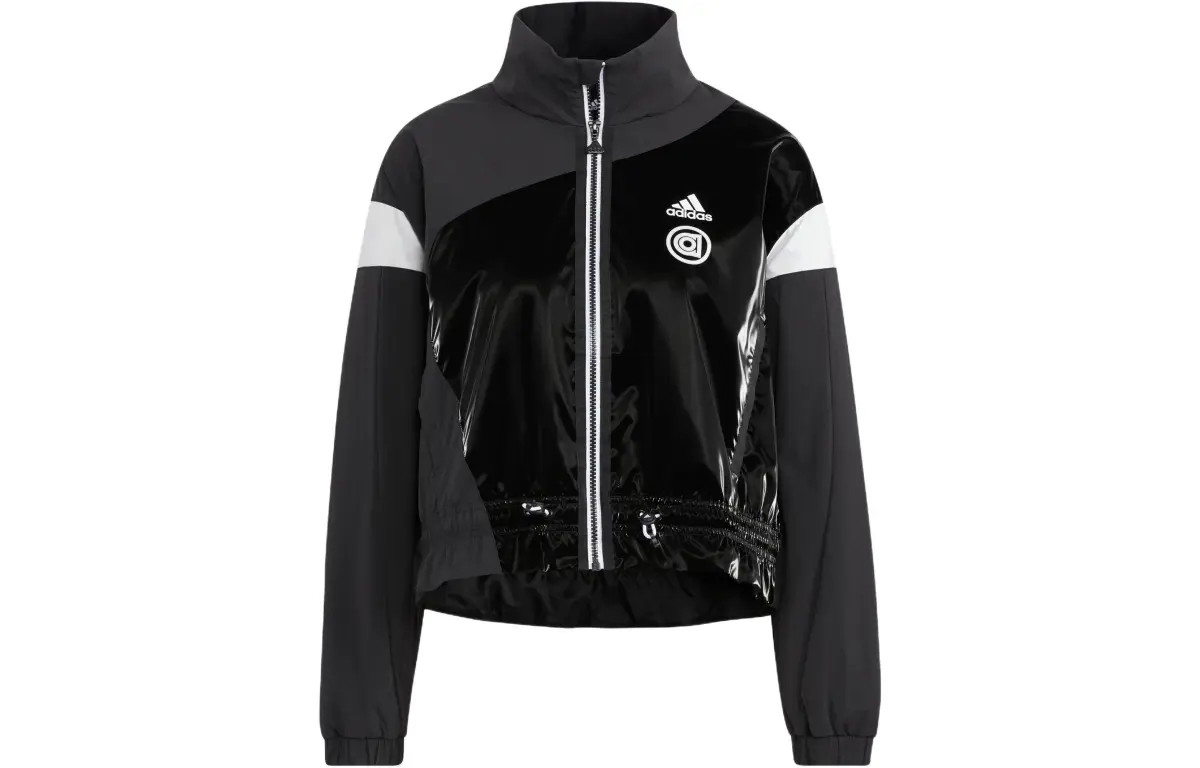Adidas Jackets Women's Black Stand Collar Moderate Other