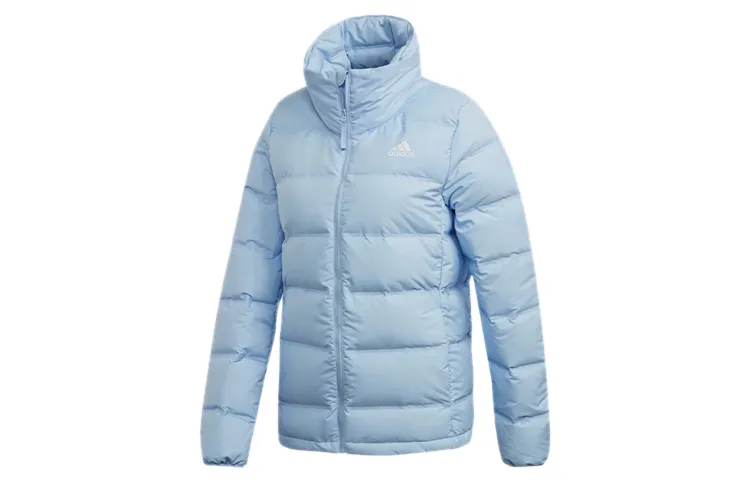 Adidas Down Jacket Winter Women's Glossy Finish Blue