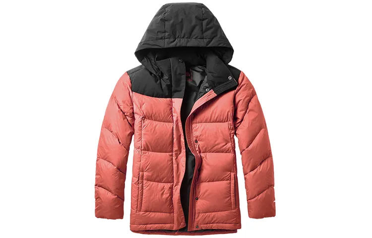 THE NORTH FACE Down Jackets Women's Pink Hooded Moderate Straight Fit