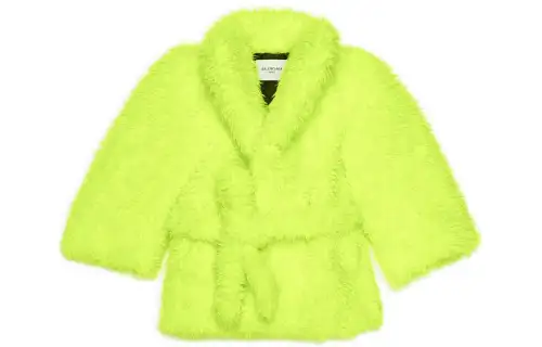 Balenciaga Teddy Sleeve Jacket 'Fluo Yellow'