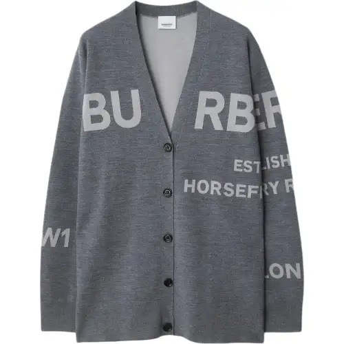 Burberry Knitwear Extra Loose Women's Medium Heather Gray