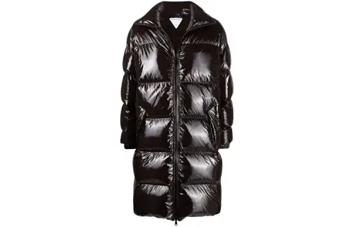 Bottega Veneta Down Jackets Women's Black Hooded Moderate Other