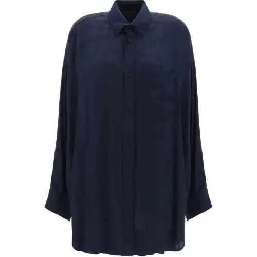 Balenciaga Allover Logo Long Sleeved Shirt