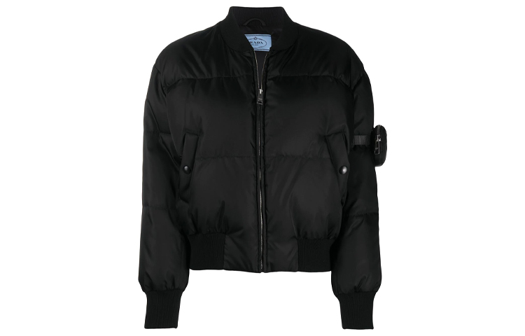 PRADA Prada, black down jacket with zipper