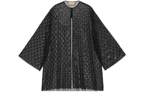 GUCCI Shirts Women's Black Crew Neck Moderate Shirt