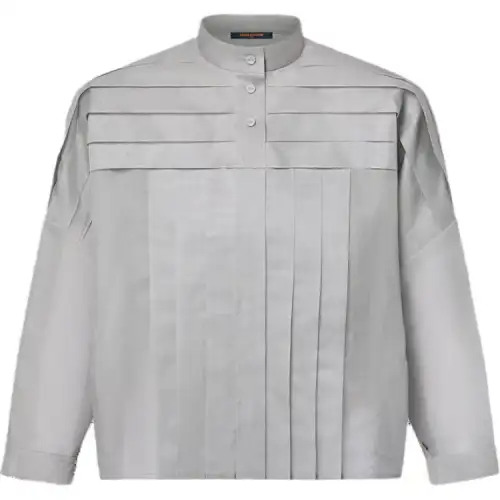 LOUIS VUITTON Utility Strip Silk Shirt