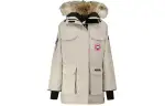 Canada Goose Expedition Collection Down Jacket Parka Coat, Winter Women's Lime Gray