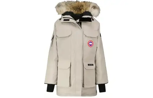 Canada Goose Expedition Collection Down Jacket Parka Coat, Winter Women's Lime Gray
