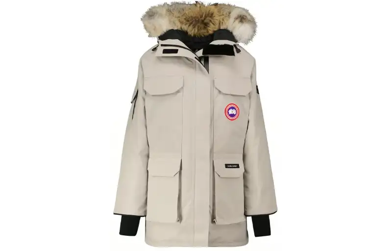 Canada Goose Expedition Collection Down Jacket Parka Coat, Winter Women's Lime Gray