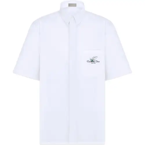 DIOR Shirts Men's White Lapel Moderate Other