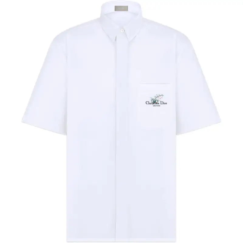 DIOR Shirts Men's White Lapel Moderate Other