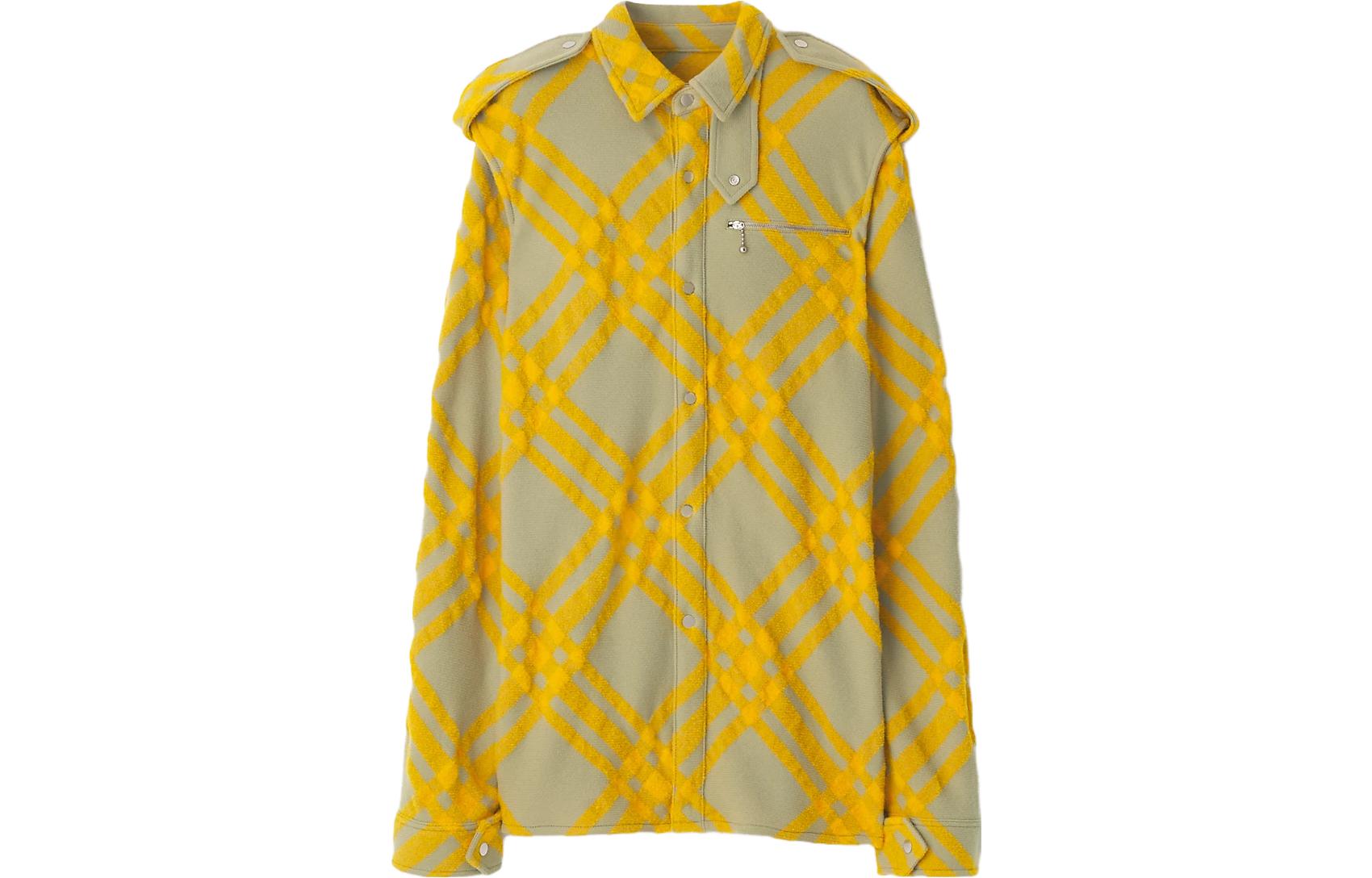 【Previous Season】check-pattern wool-blend shirt