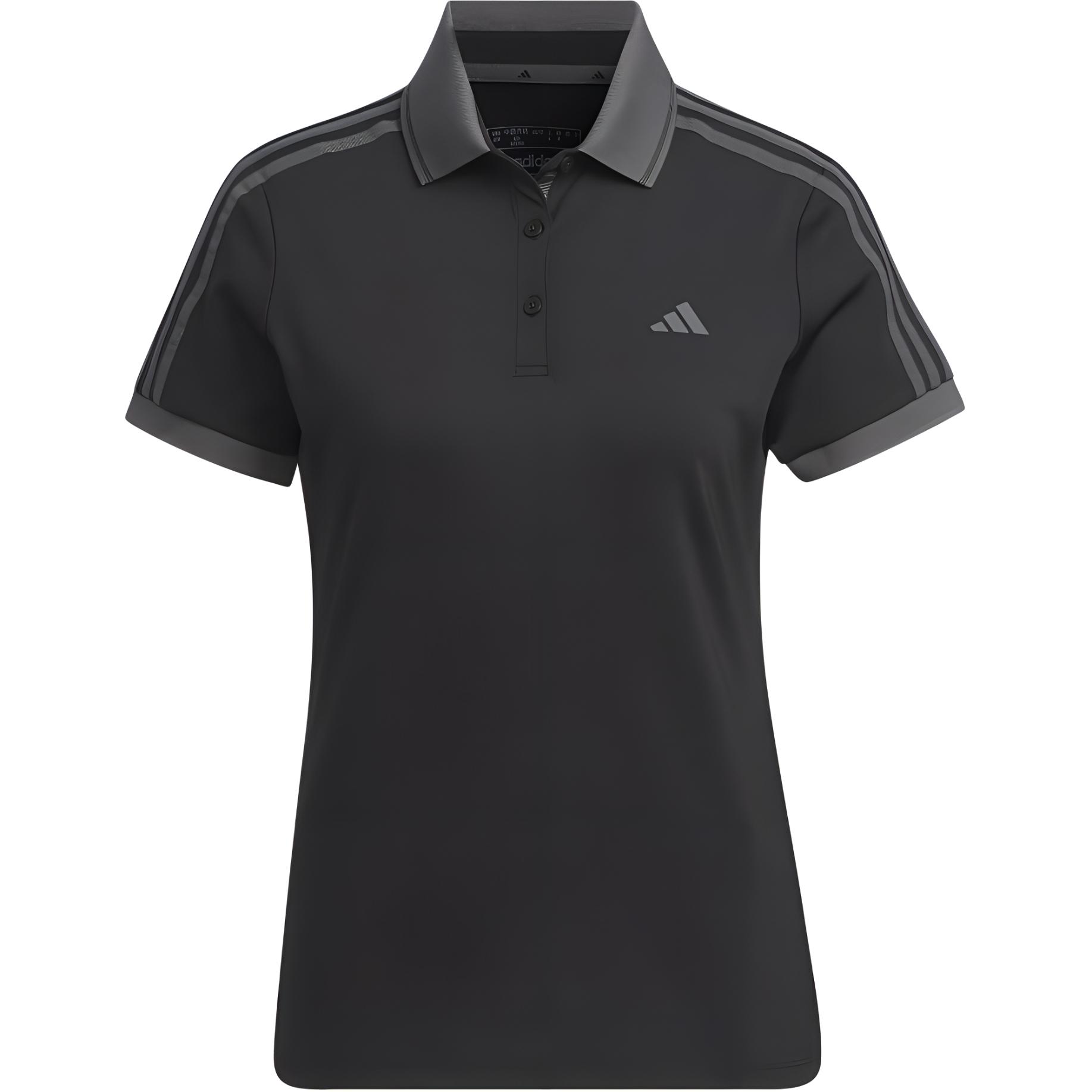 Женская футболка-поло adidas Heat.Rdy Short Sleeve Polo Shirt (черная)