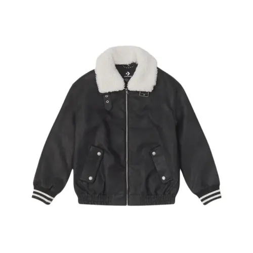 Converse Jackets Women's Black Lapel Moderate Other
