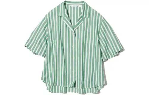 UNIQLO Shirts Women's Turquoise Cuban Collar Moderate Other