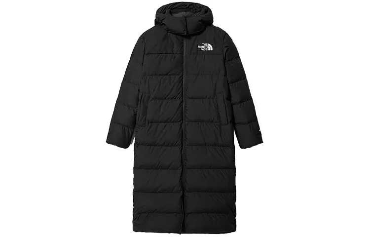 THE NORTH FACE Down Jackets Women's Black Hooded Moderate Straight Fit