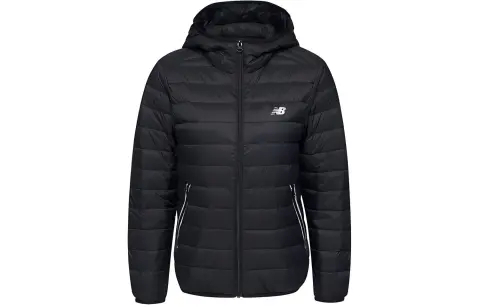 New Balance Down Jackets Women's Black Hooded Moderate Other